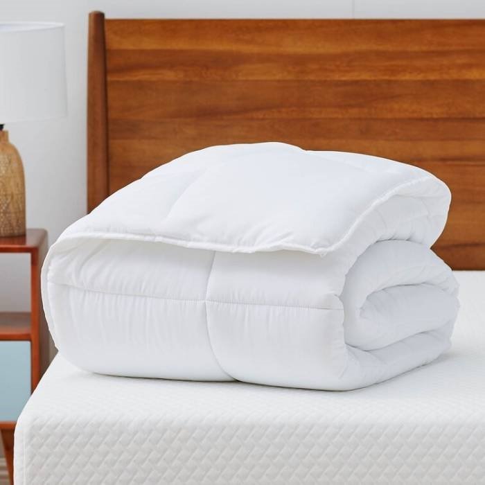 Cozy All Seasons Plush White Polyester Down Alternative Comforter - Thumbnail 2
